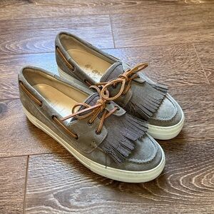 Brunello Cucinelli Suede Tassel Loafers sz 40